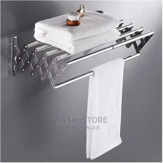 Wall Mount Drying Clothes Rack/Telescopic Towel Hanger