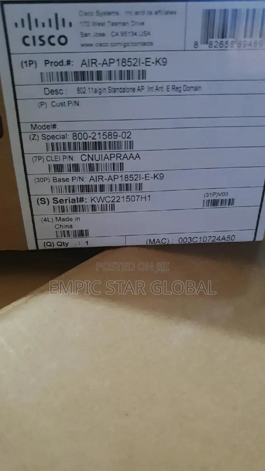 Cisco Air-ap1852i-e-k9 Access Point