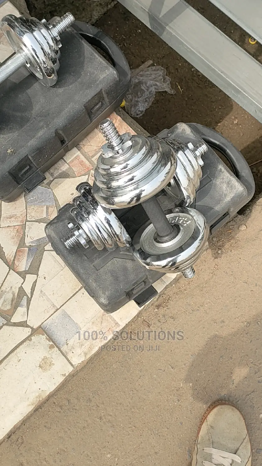 Dumbbells Weights Cast Iron Rubber 2.5kg for Sale