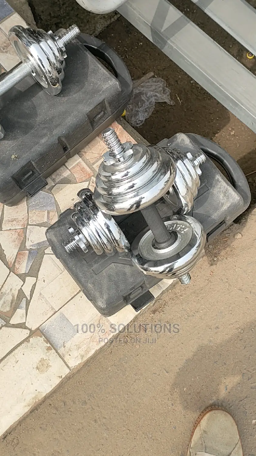 Dumbbells Weights Cast Iron Rubber 2.5kg for Sale