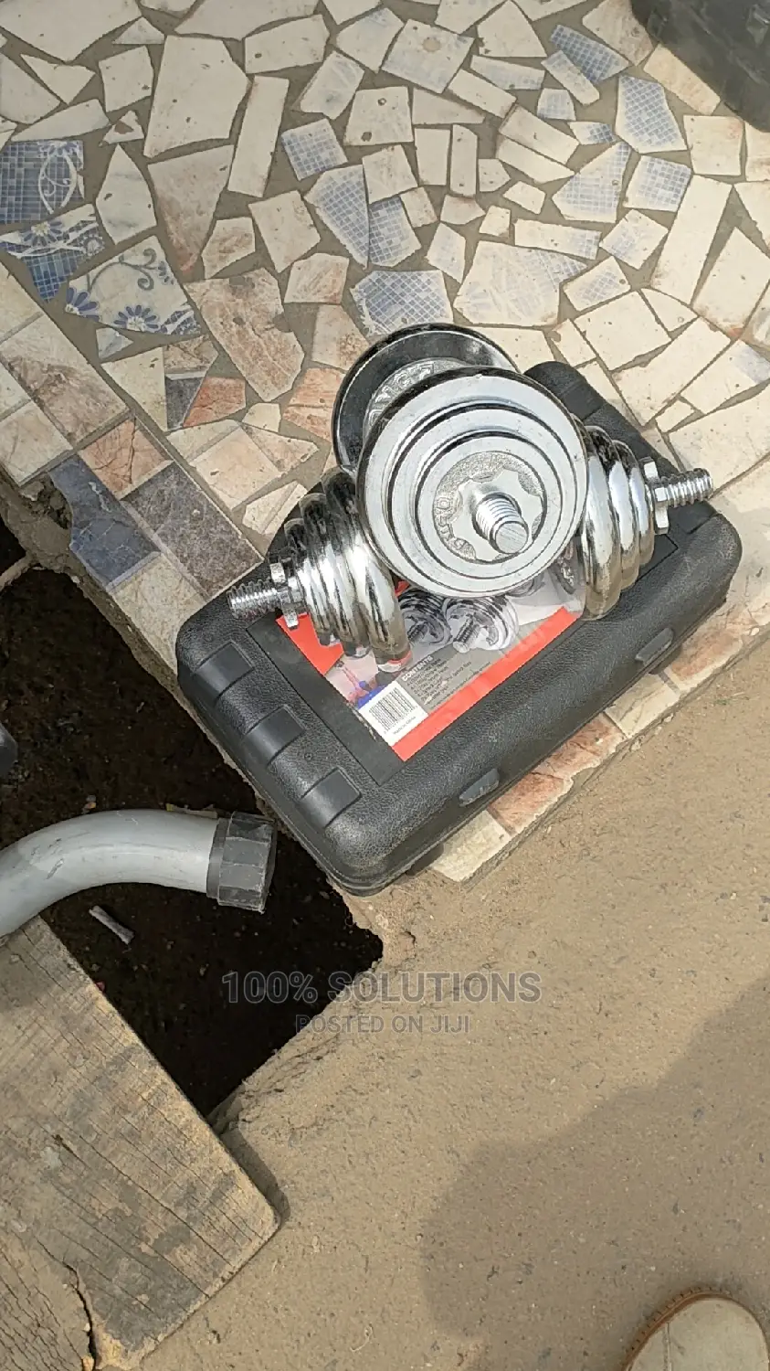 Dumbbells Weights Cast Iron Rubber 2.5kg for Sale