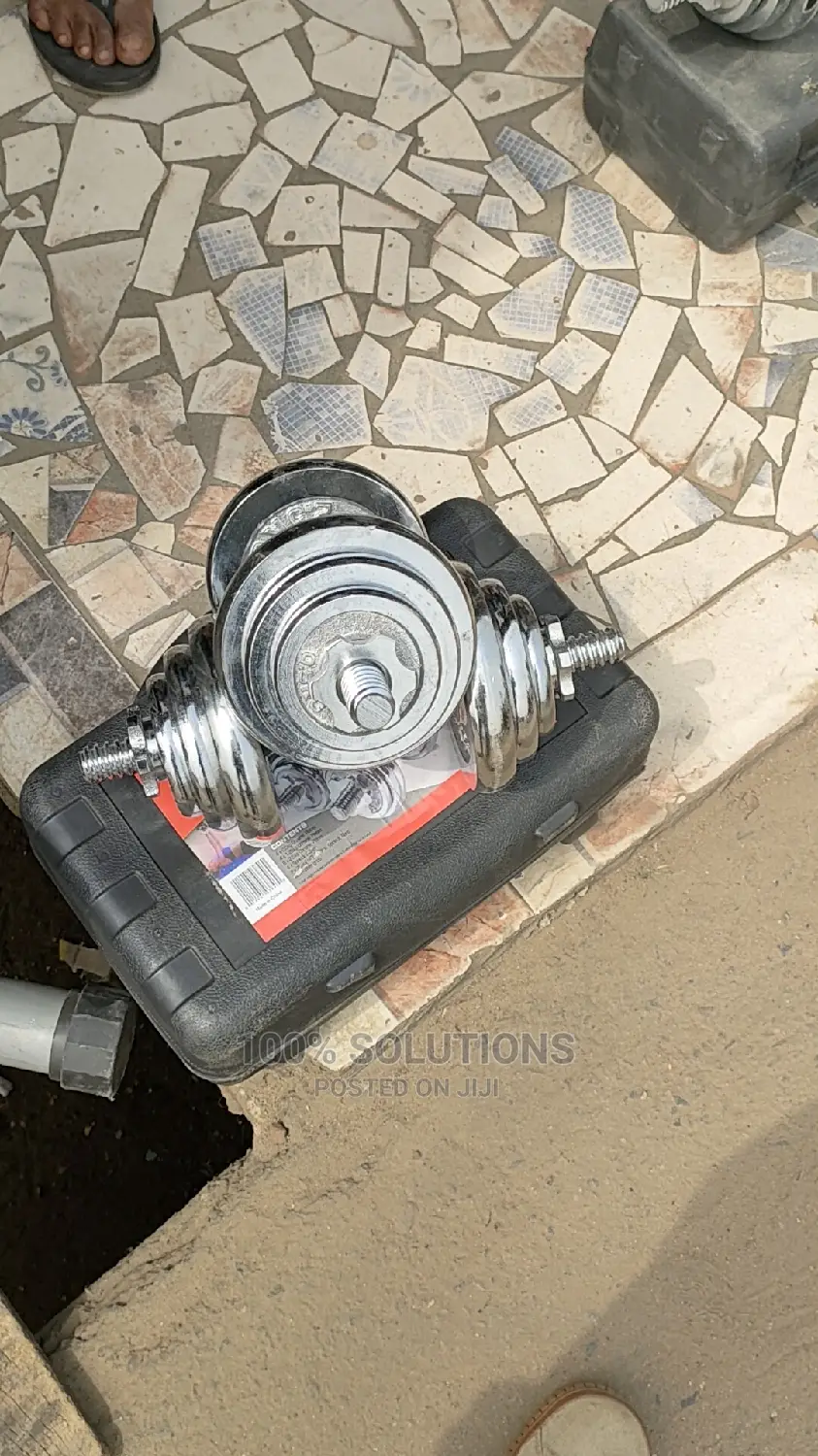Dumbbells Weights Cast Iron Rubber 2.5kg for Sale