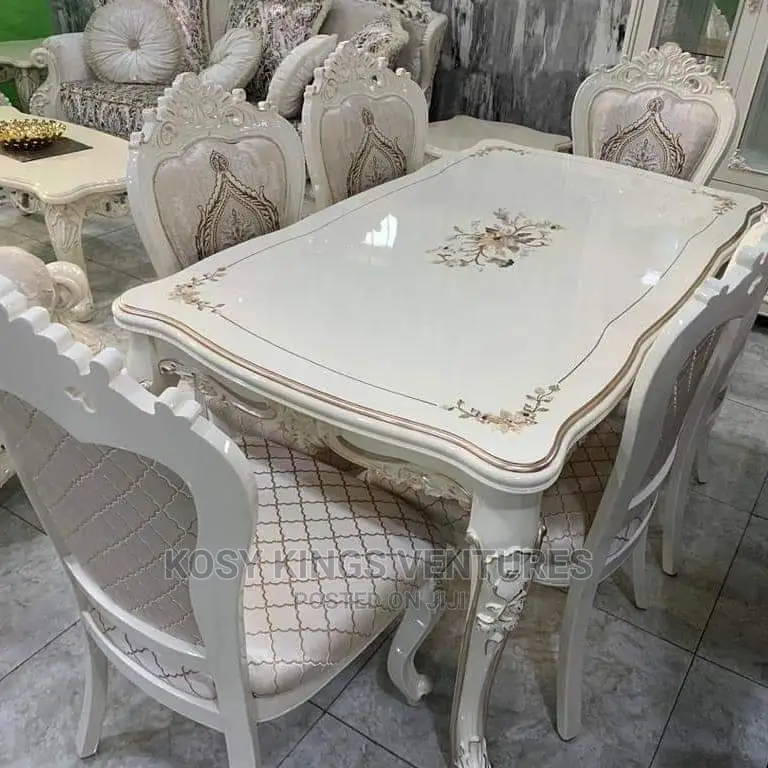 Luxurious Royal Dinning Table With Six Chairs