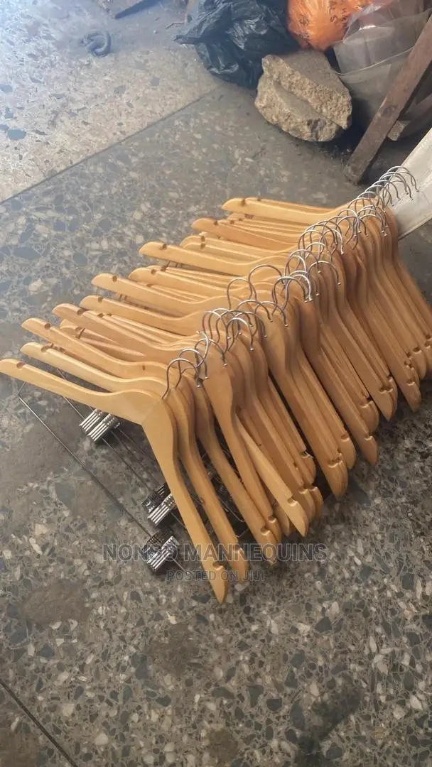 Wooden Clip Hangers For Trousers And Skirts