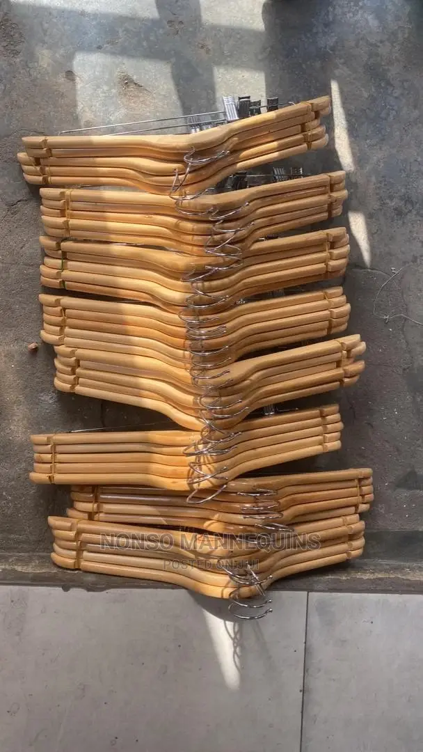 Wooden Clip Hangers For Trousers And Skirts