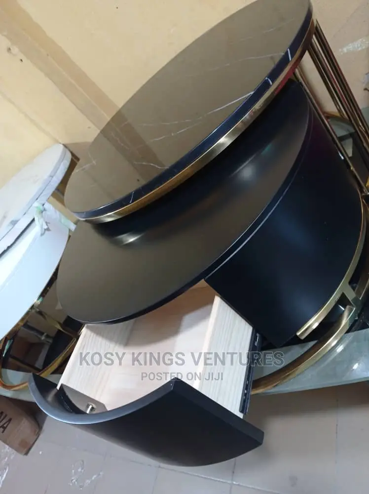 Adjustable Marble Top Centre Table With Drawer