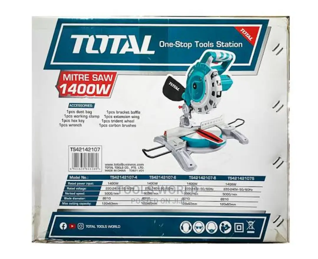 Product Description of TOTAL Mitre Saw 1400W (TS42142107)