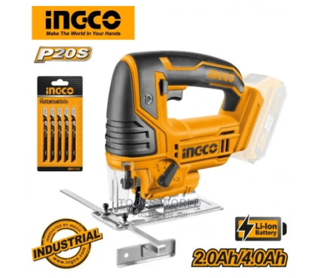 INGCO P20S Tools 20V Lithium-ion Cordless Jig Saw CJSLI8501