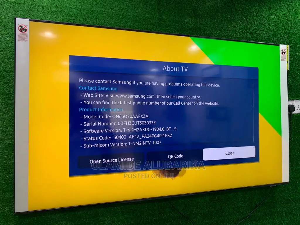 Samsung Q70A 65" Class Hdr Uhd Smart Qled 2022 TV