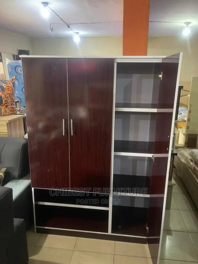 Quality 3 Doors Wardrobe Made With HDF Wood.