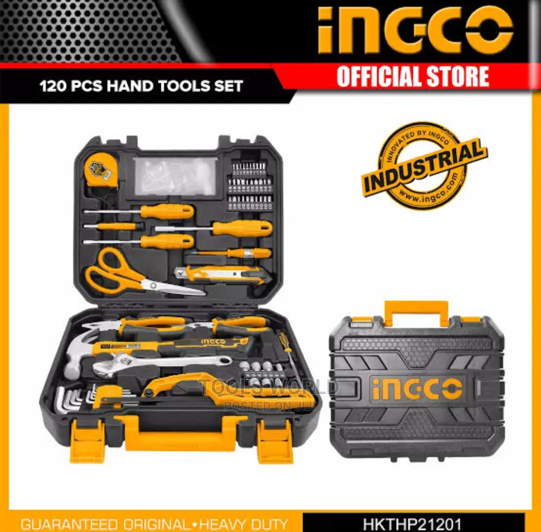 INGCO 120 Pcs Hand Tools Set Household Tool Kits Screwdriver
