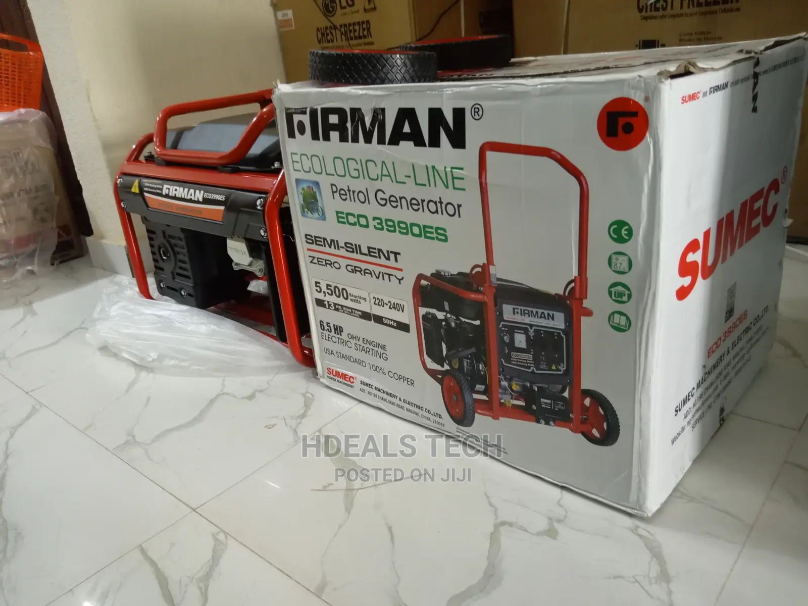 Latest Sumec Firman 5.5KVA Key Starter Generator, ECO3990ES.