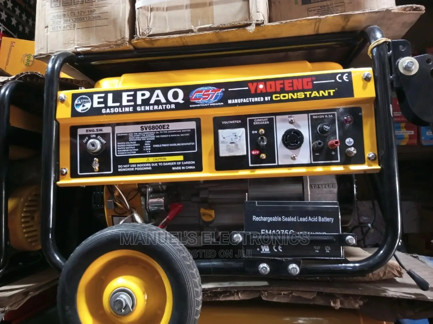 Elepaq Constant Petrol Generator 100% Copper Coil