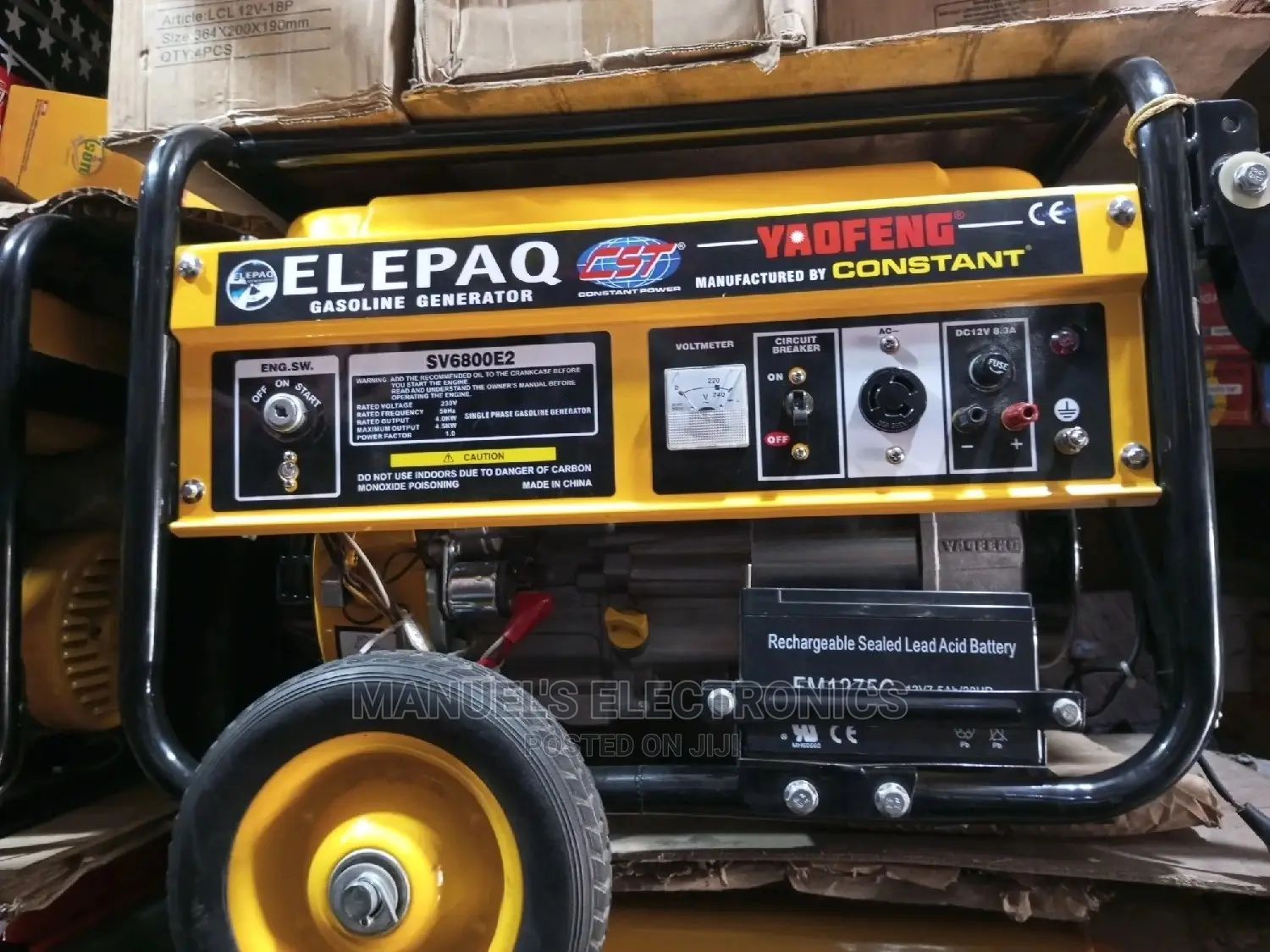Elepaq Constant Petrol Generator 100% Copper Coil