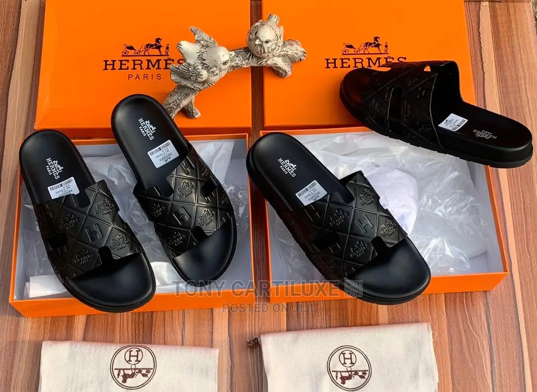 Hermès Men Lúxury Slippers