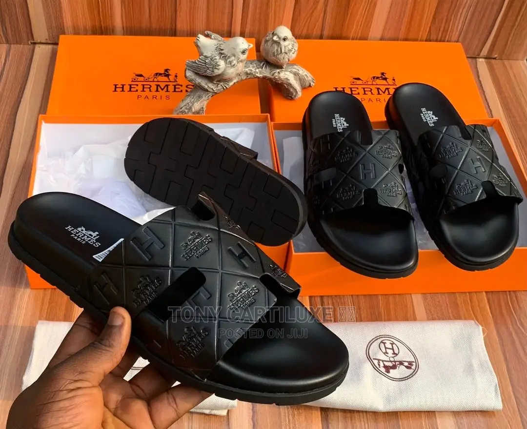 Hermès Men Lúxury Slippers