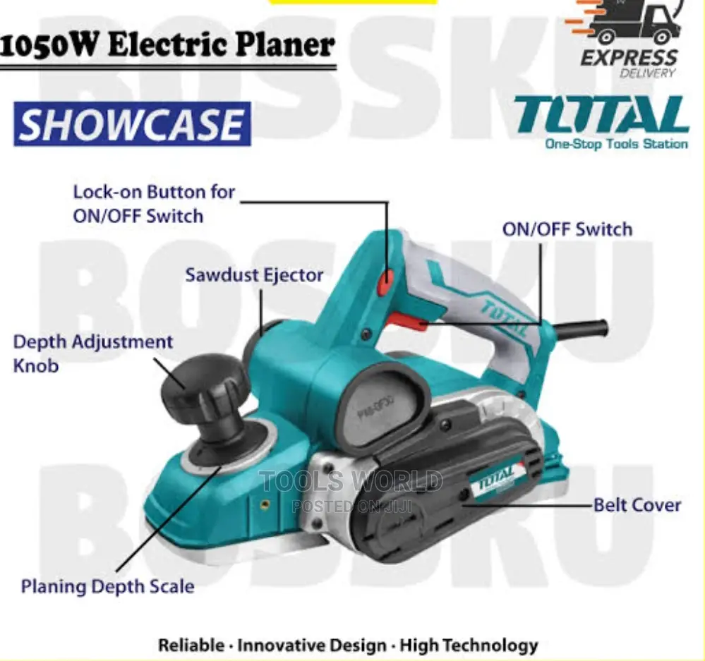Total Tools Electric Planer 1050W (TL1108236)