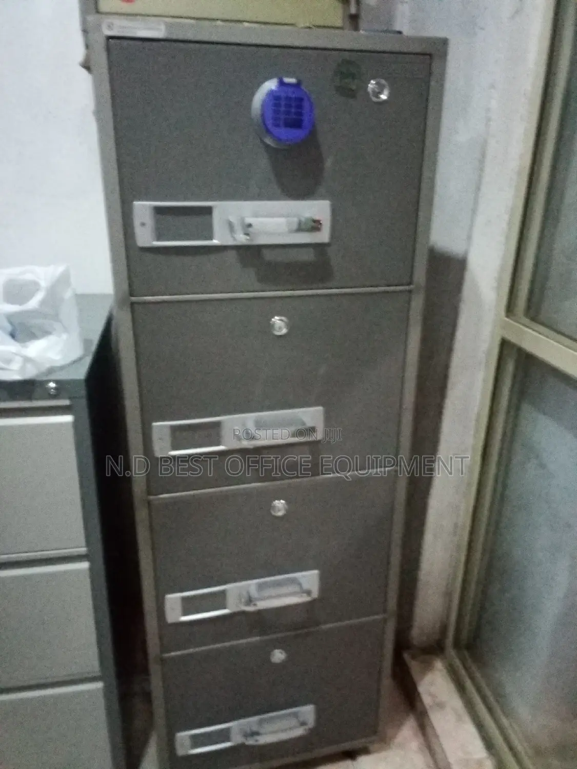 Four Drawing Fireproof Safe Cabinet