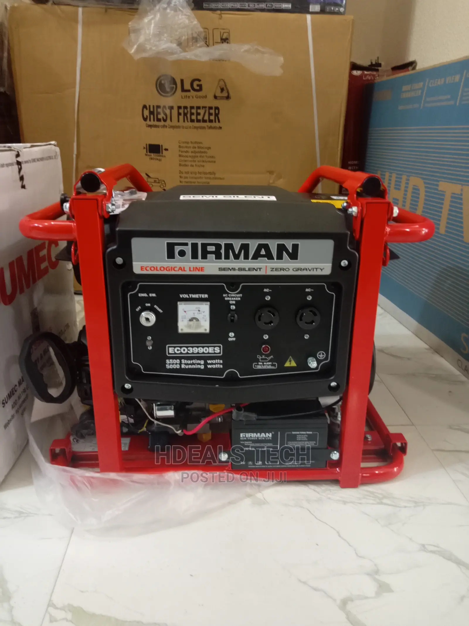 New Key Starter Sumec Firman 5.5KVA Generator, ECO3990ES.