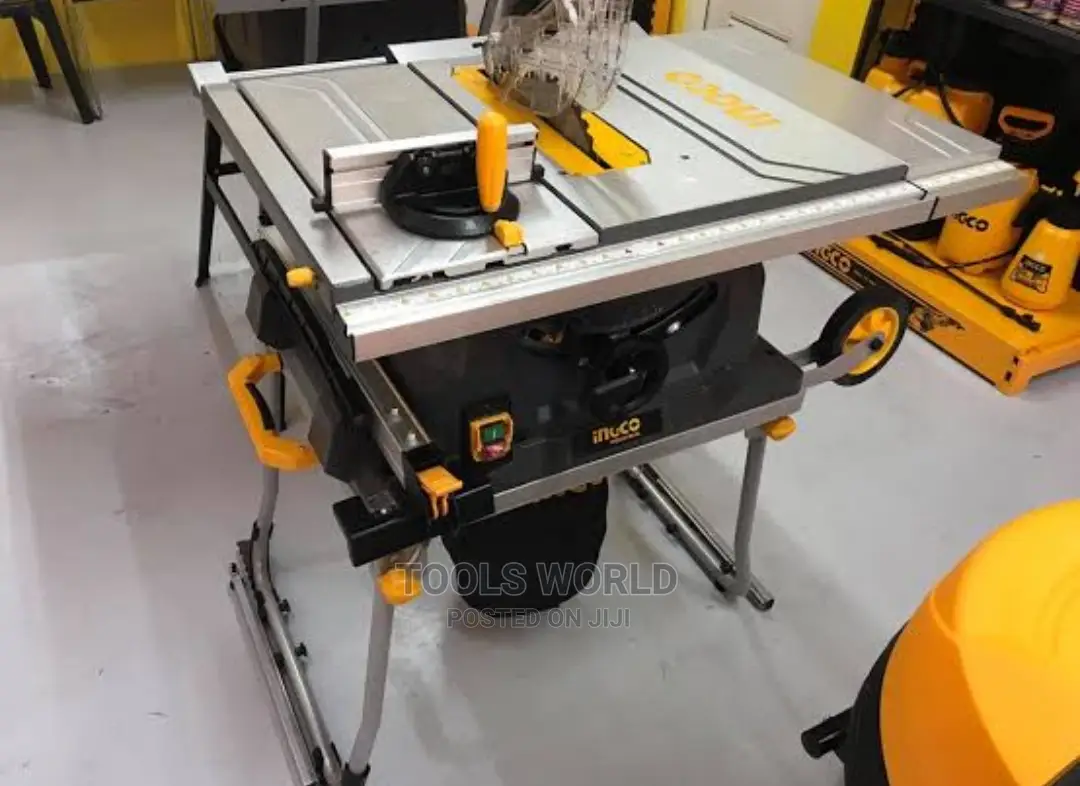 INGCO Industrial 1500W Laser Guide Foldable Table Saw Heavy