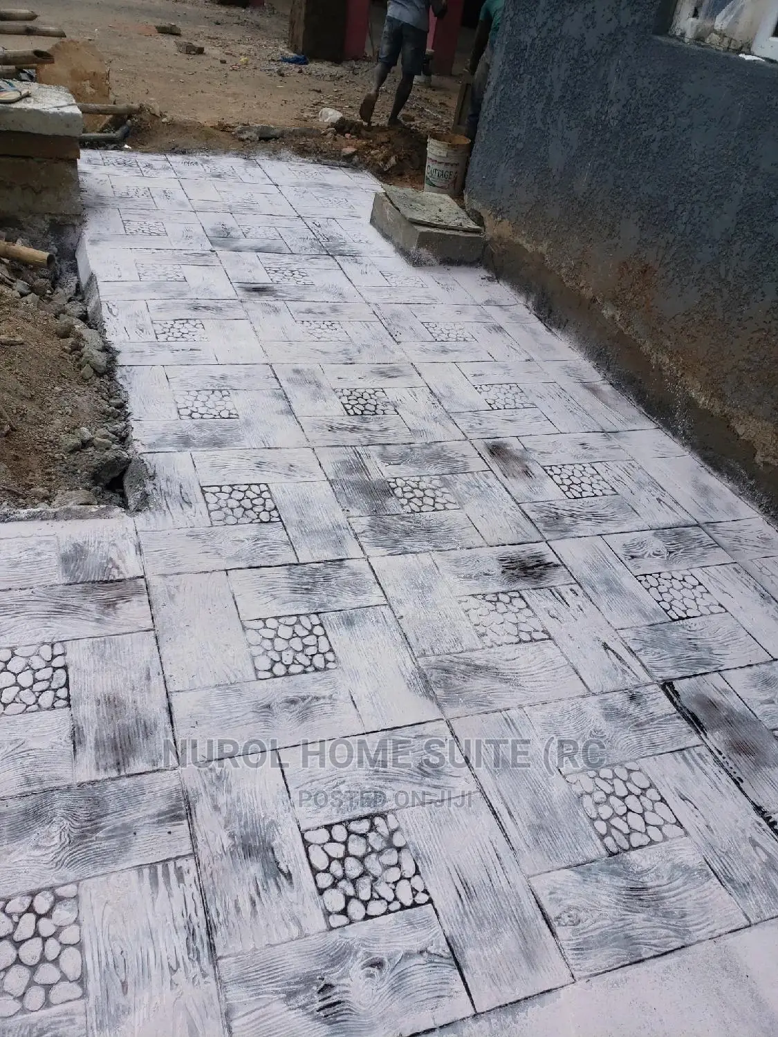 Durable Stamped Concrete Floor Finish