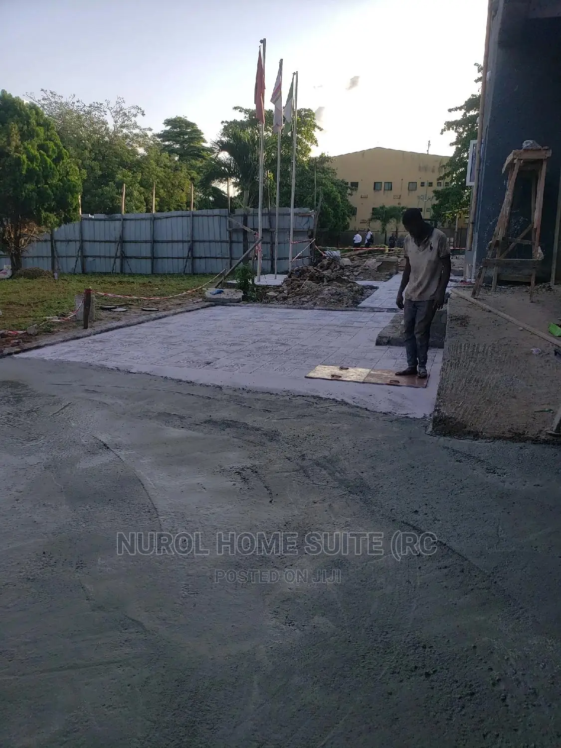 Durable Stamped Concrete Floor Finish