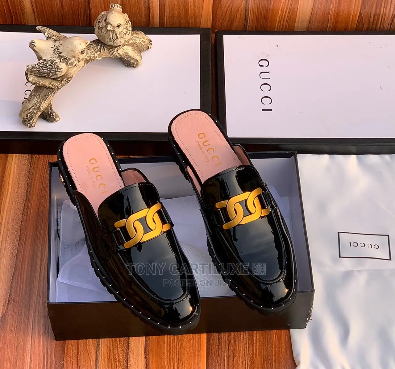 Gucci Men Women Half Shoe