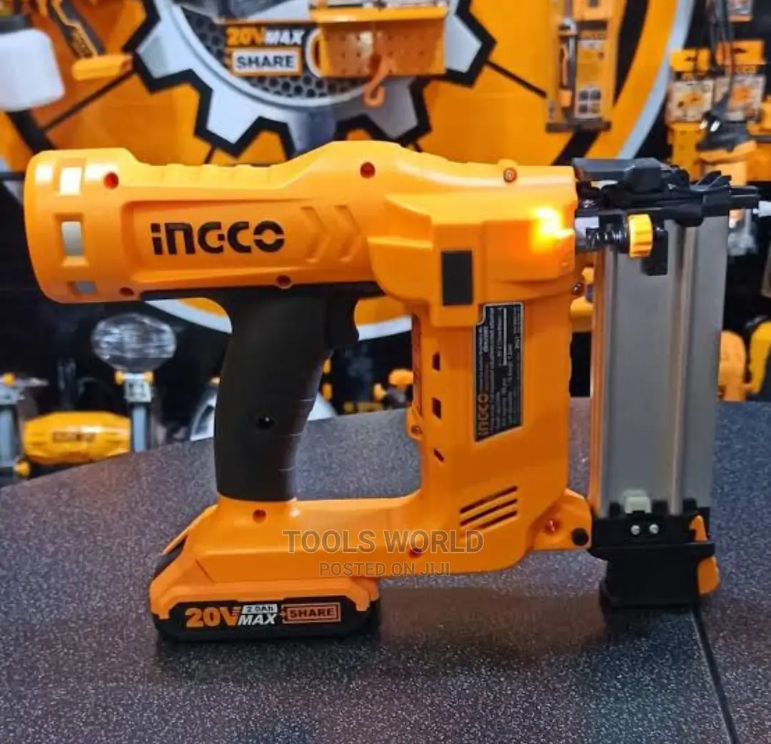 Ingco Cordless Brad Nailer With Pcs Battery, CBNLI2002