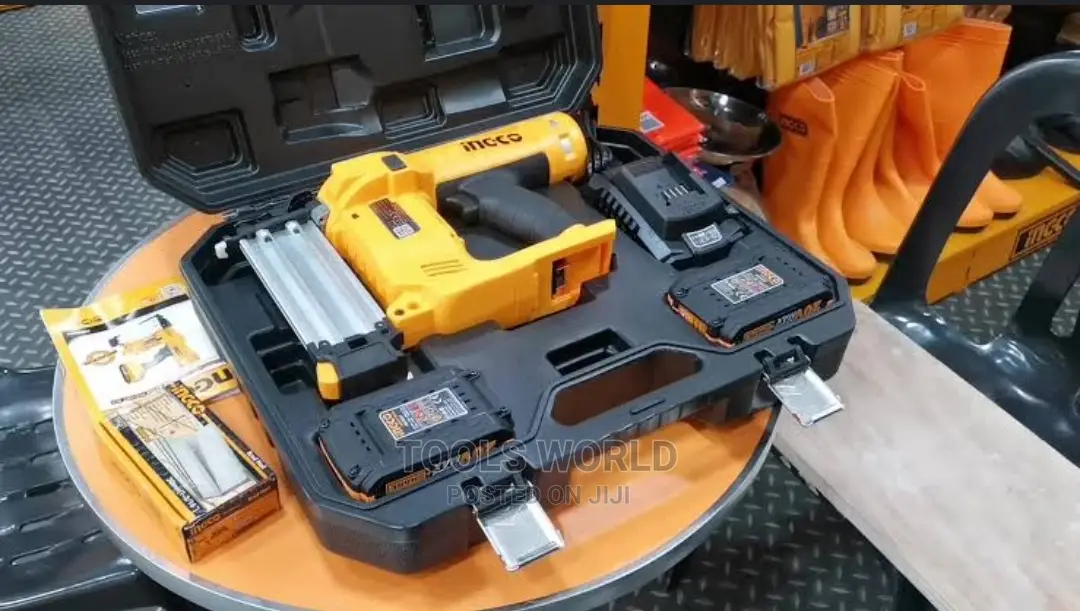Ingco Cordless Brad Nailer With Pcs Battery, CBNLI2002