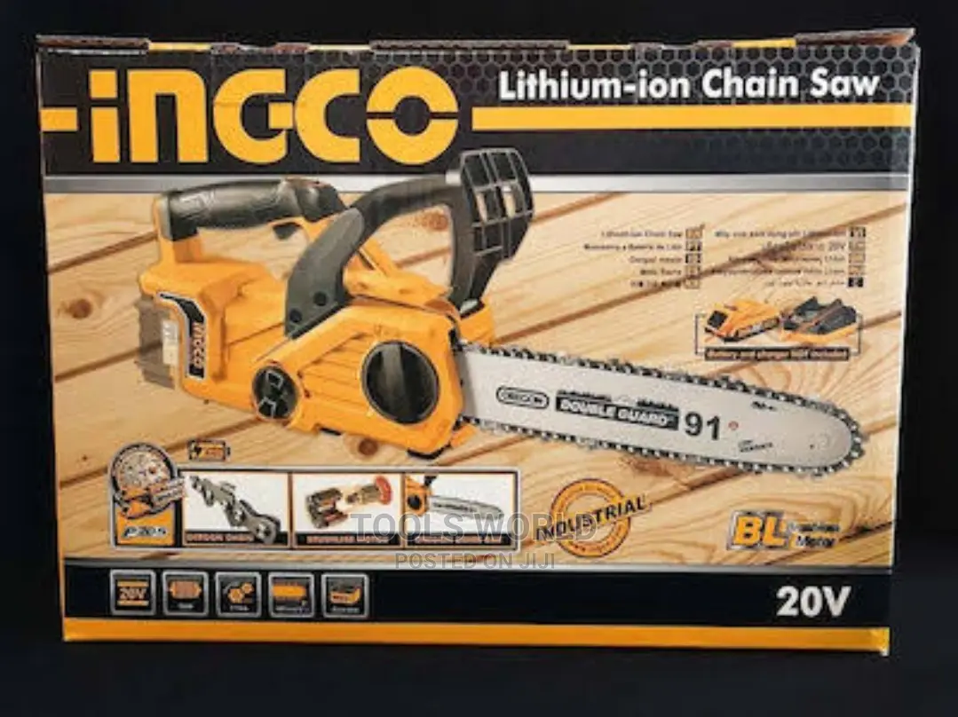 Ingco Cordless Lithium-Ion Chain Saw 12" With 2 X 4.0ah