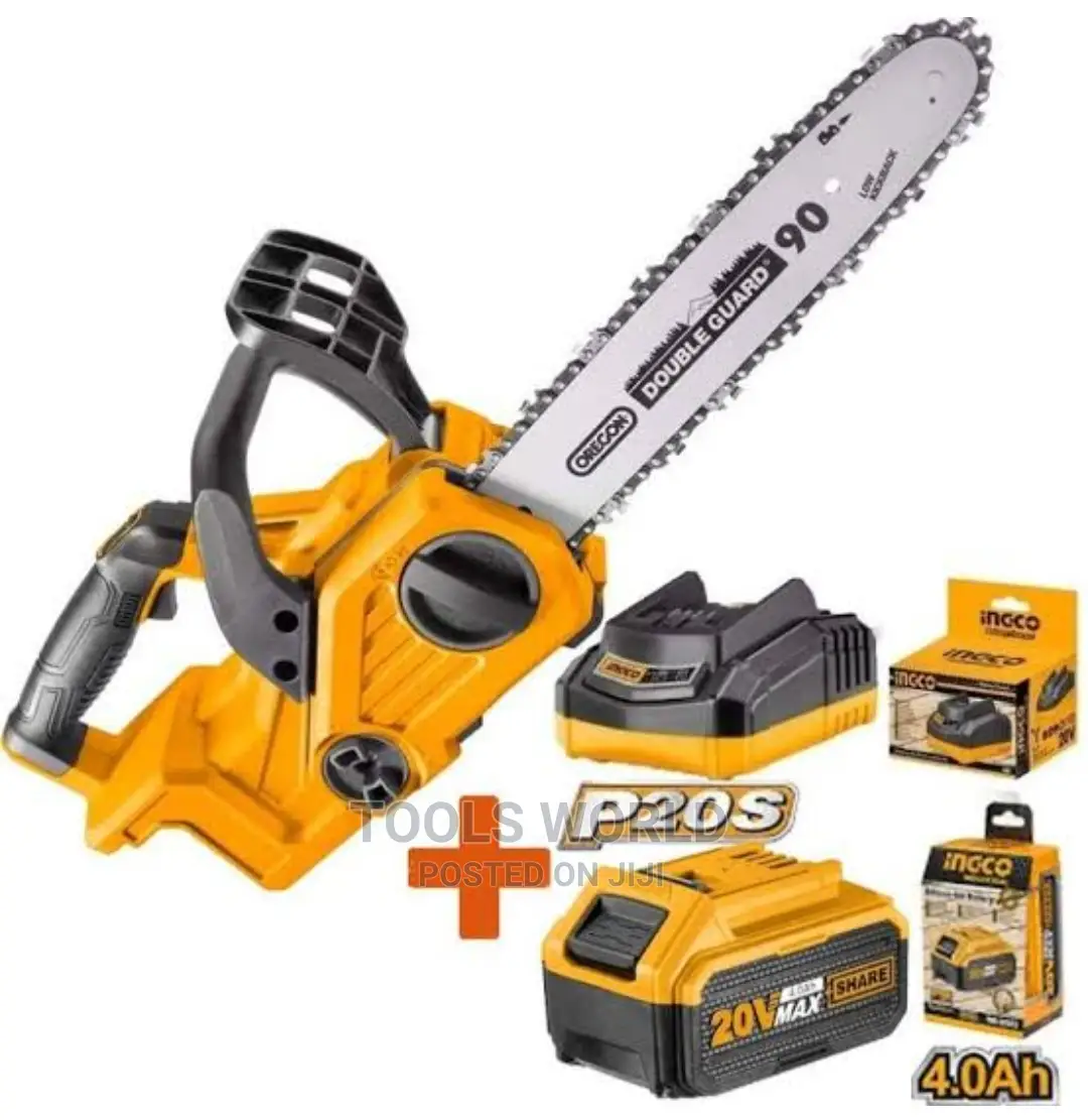 Ingco Cordless Lithium-Ion Chain Saw 12" With 2 X 4.0ah
