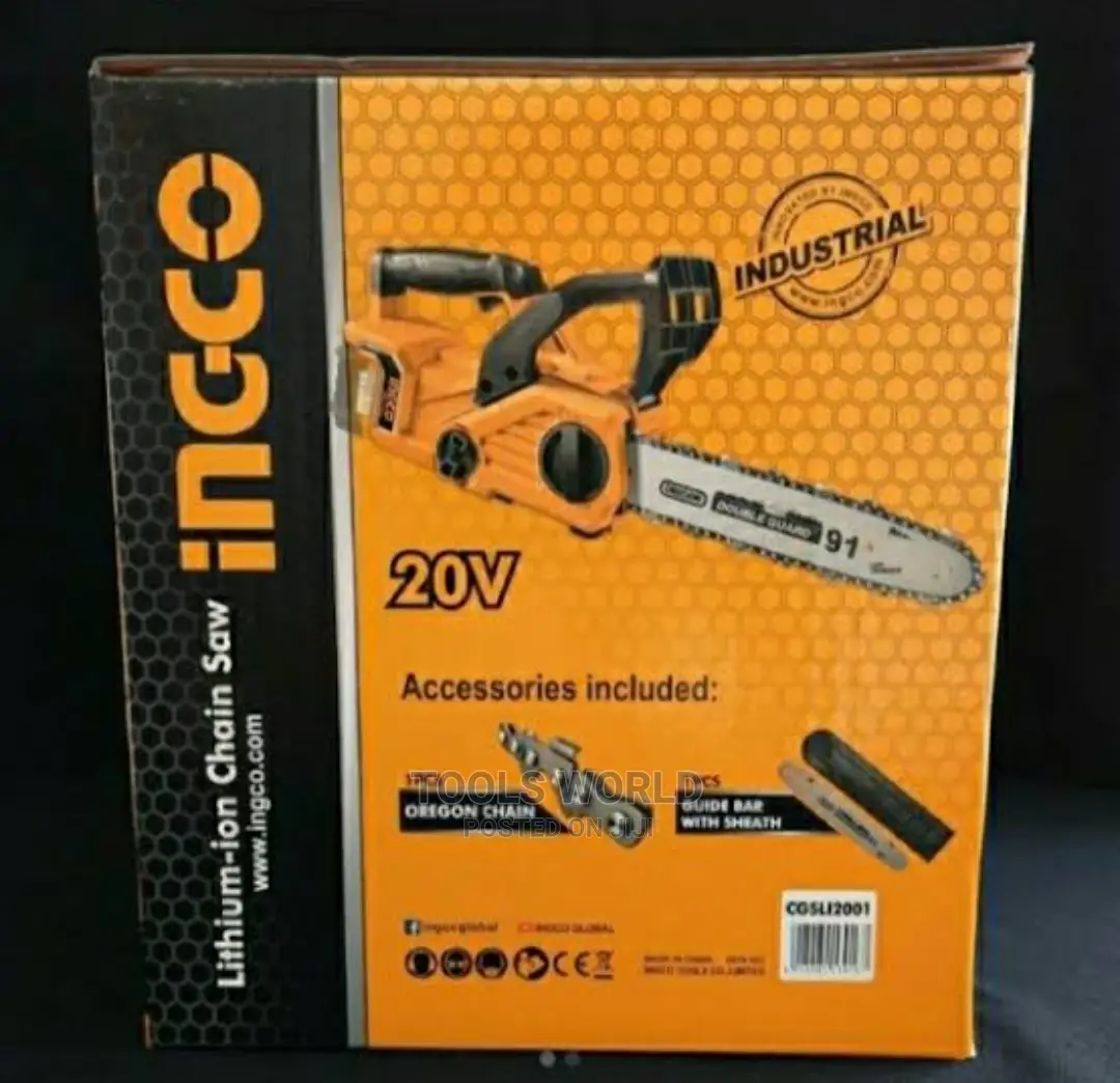 Ingco Cordless Lithium-Ion Chain Saw 12" With 2 X 4.0ah