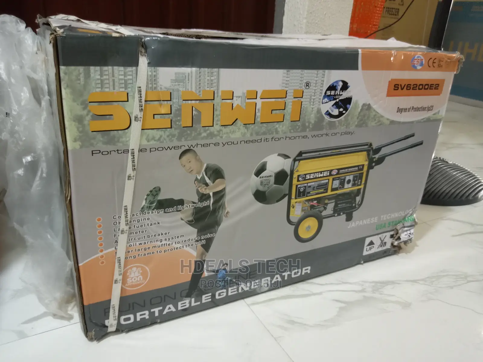 Brand New Senwei Petrol Generator, Key-Starter, SV6200E2.