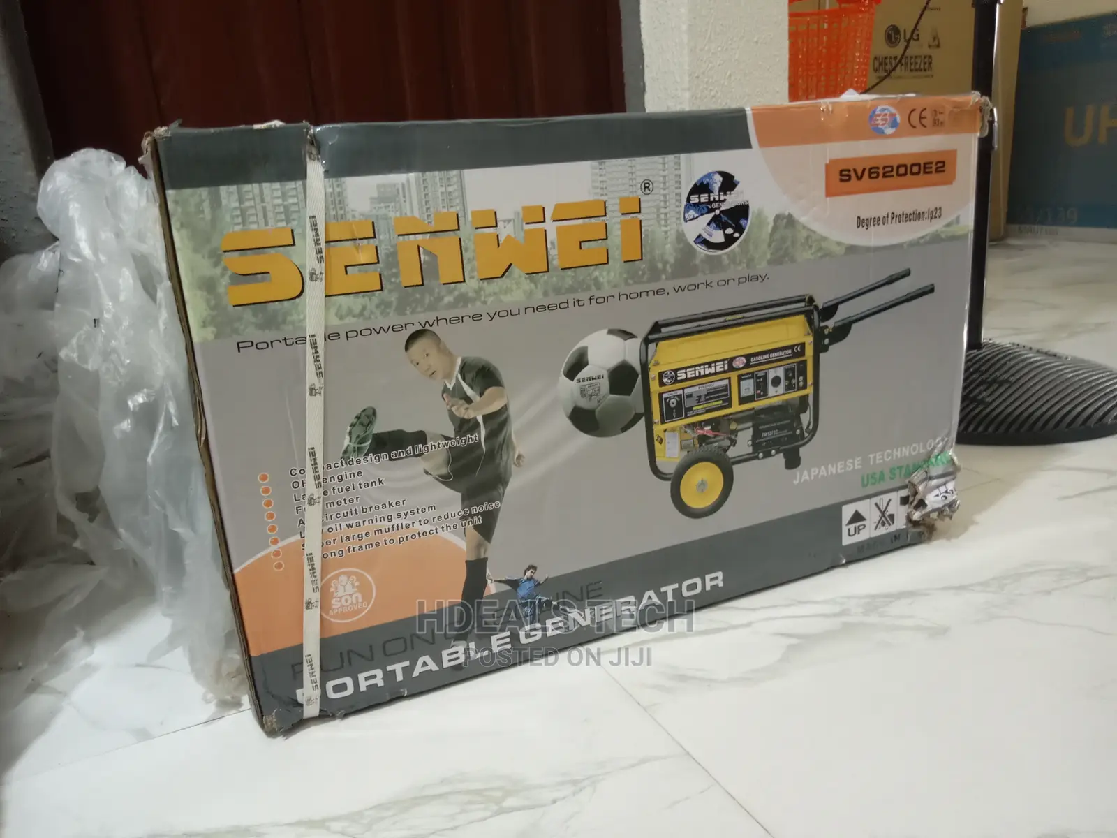 New Senwei Petrol Generator, Key-Starter, SV6200E2.