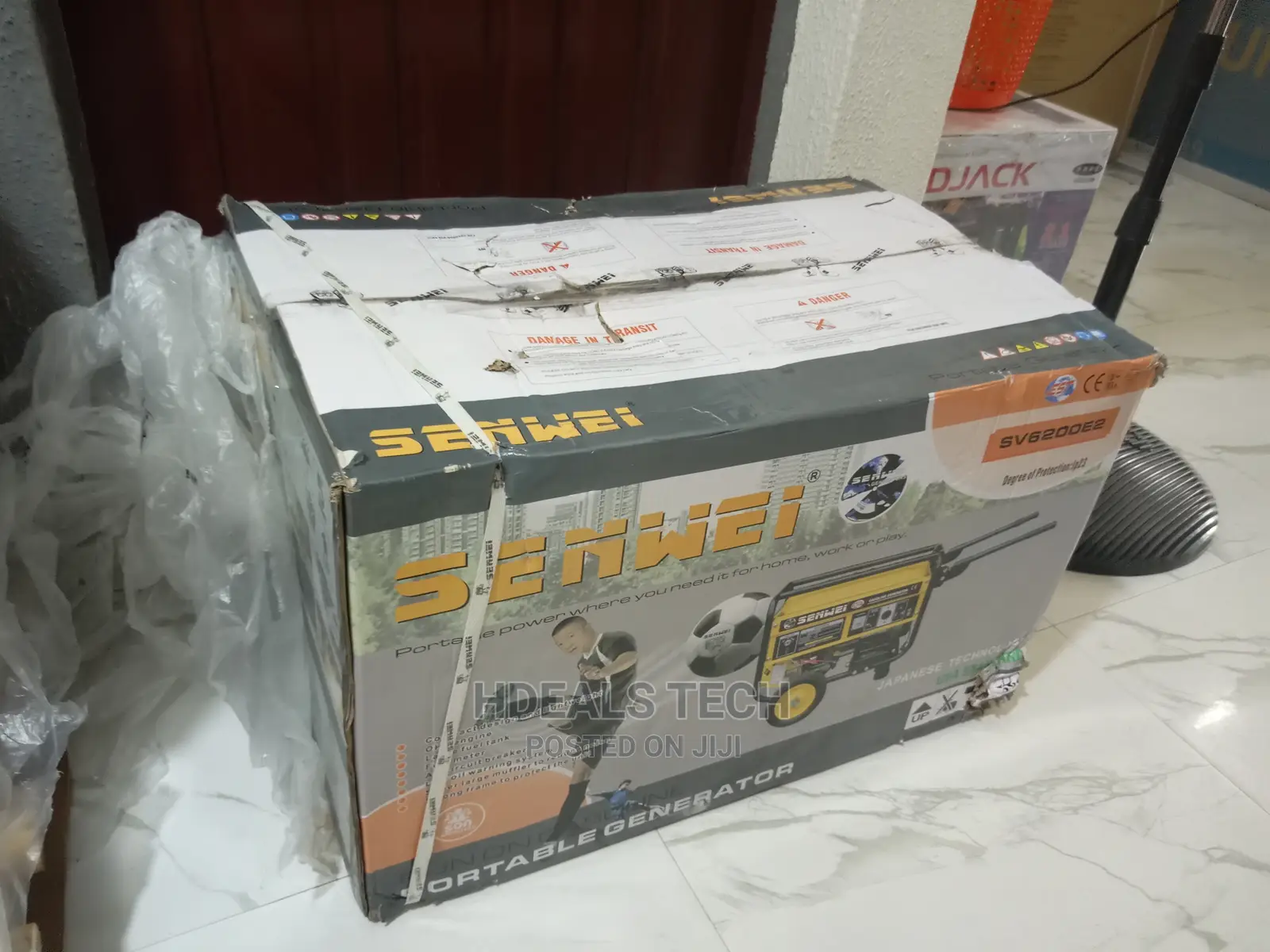 Original Senwei Petrol Generator, Key-Starter, SV6200E2.