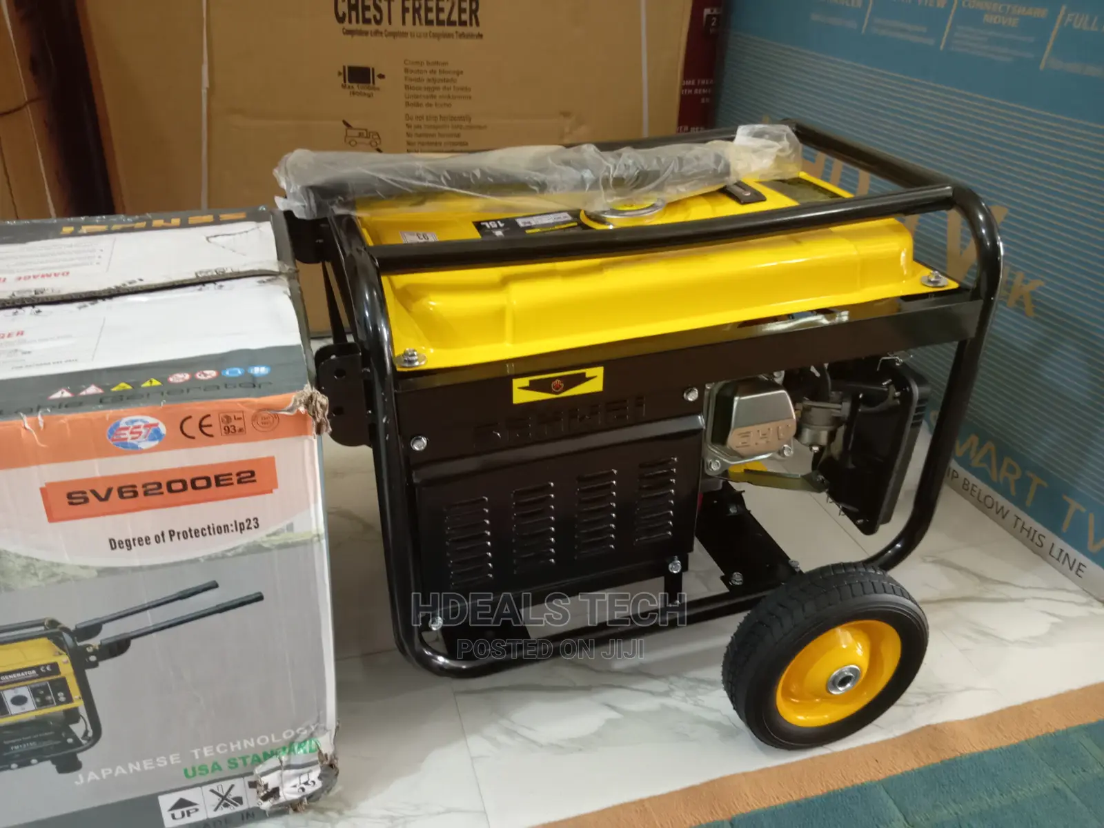 Original Senwei Petrol Generator, Key-Starter, SV6200E2.