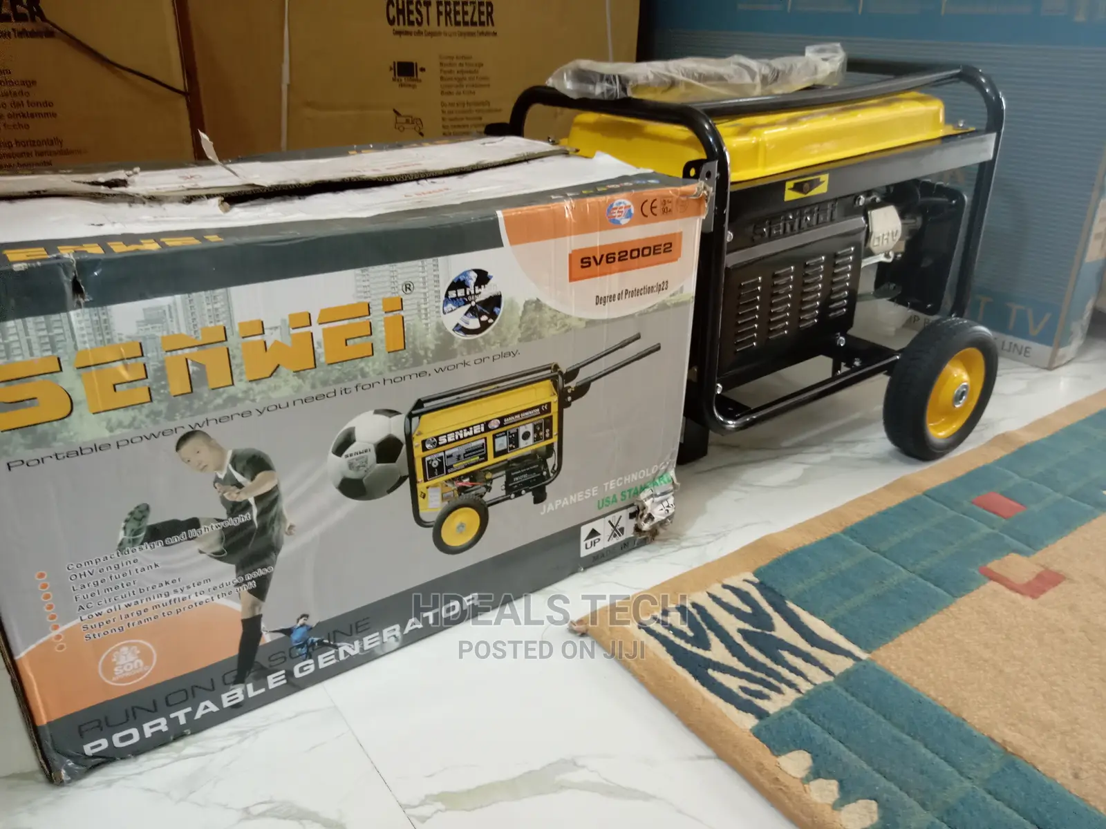 Brand New Senwei Petrol Generator, 4.5KVA, SV6200E2.