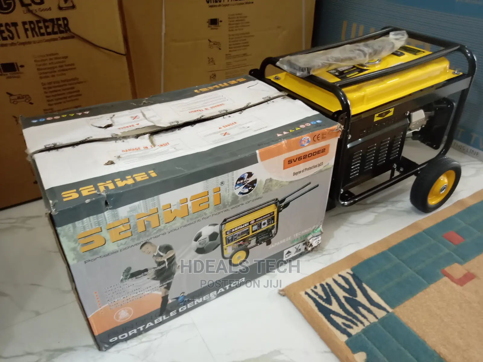 Original Senwei Petrol Generator, 4.5KVA, SV6200E2.