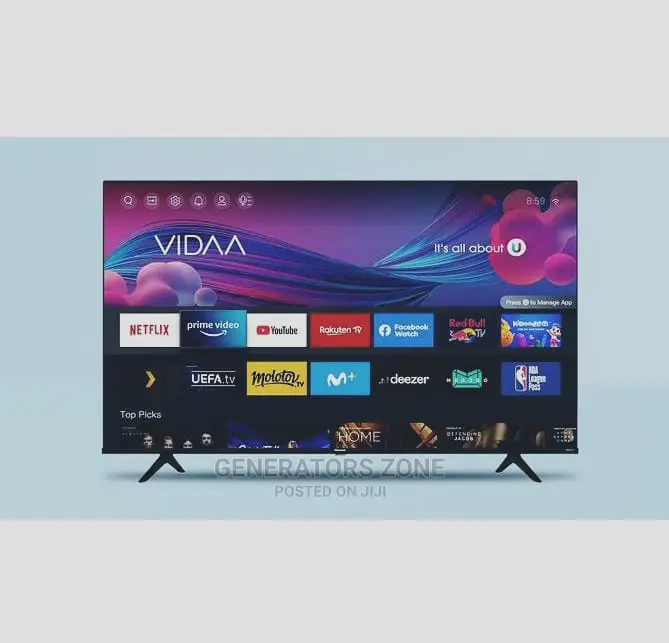 55 Inch Hisense Uhd- SMART TV + YOUTUBE+BROWSER +NETFLIX