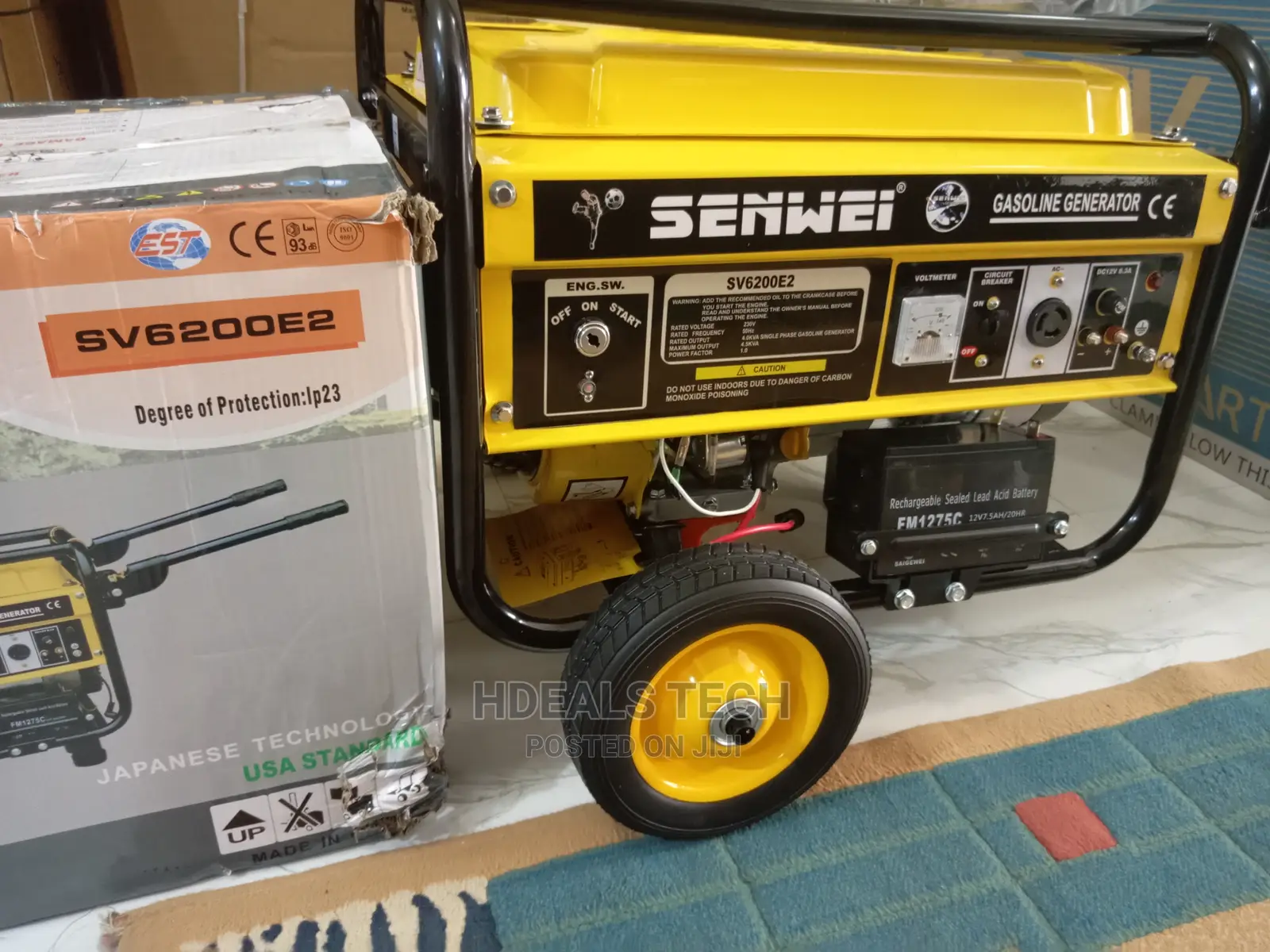 Senwei 4.5KVA SV6200E2 Key-Starting Gasoline Generator.