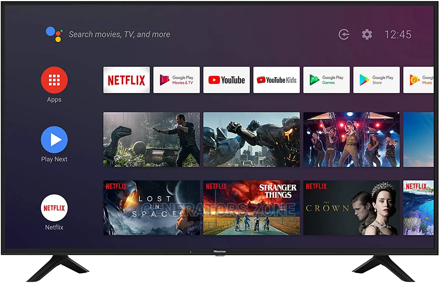 55” Hisense Uhd- Smart TV With Bluetooth+Youtube+Netflix