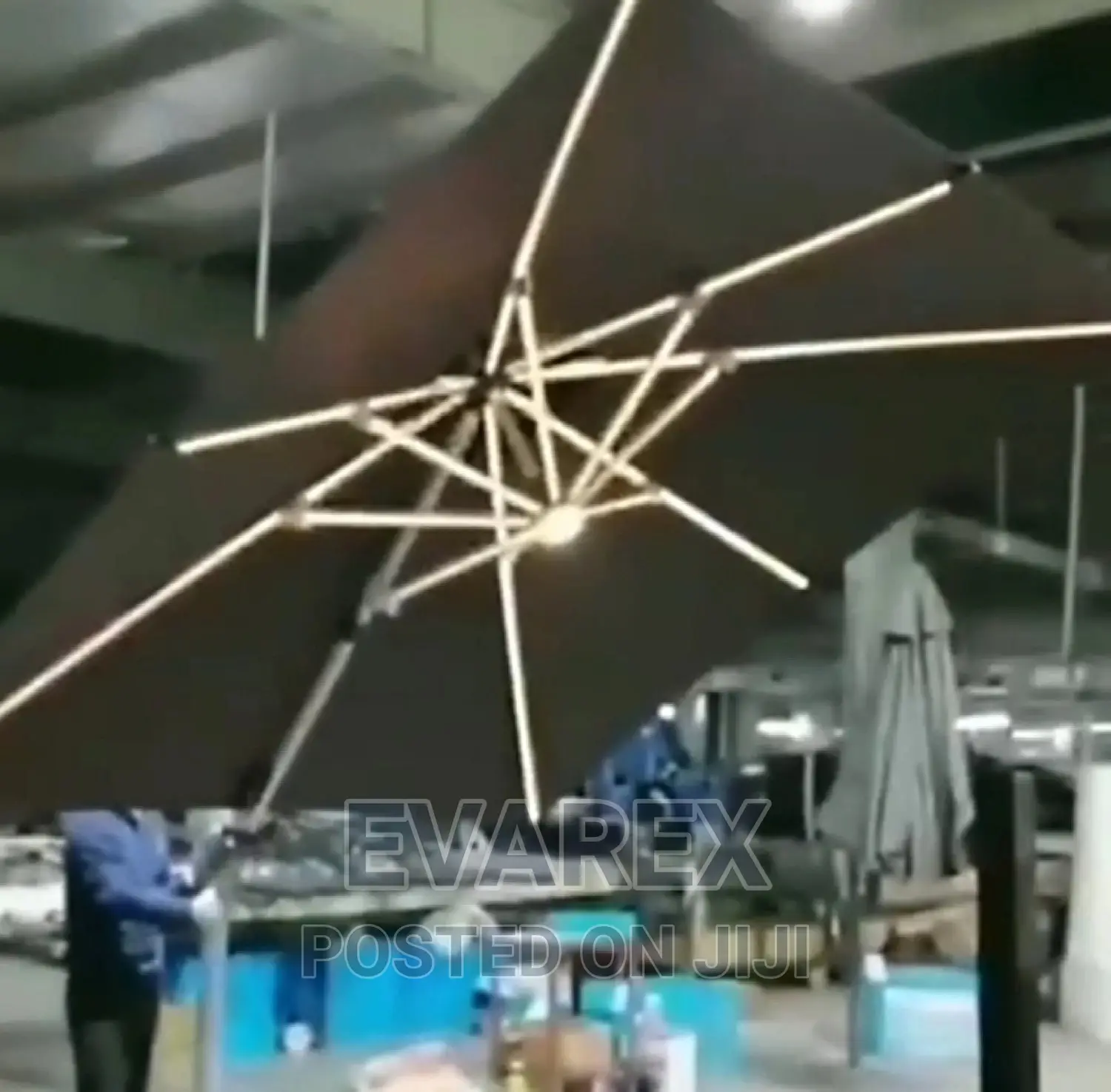 Solar Light Umbrella Canopy, Outdoor Poolside/Garden
