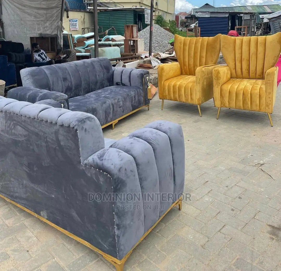 Luxury 7 Seater Living Room Fabric Sofa Chair.