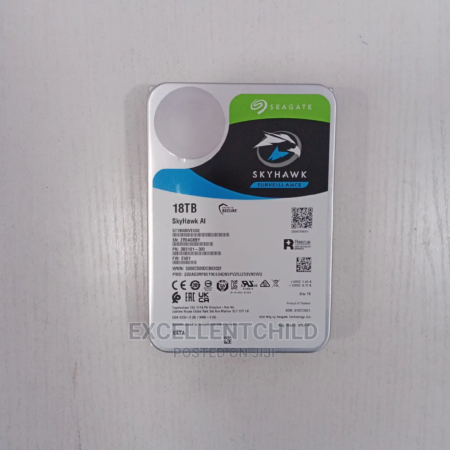For Storage (18tb Seagate Sata Skyhawk Al Hdd Desktop)