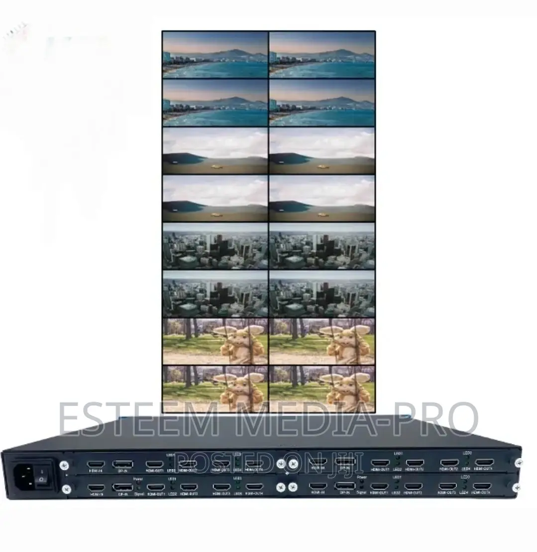 16slides Video Wall Controller Rotary Stitching Processor