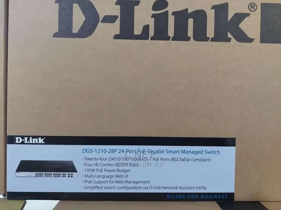 D Link 24port Gigabit Poe Managed Switch DGS 1210-28p