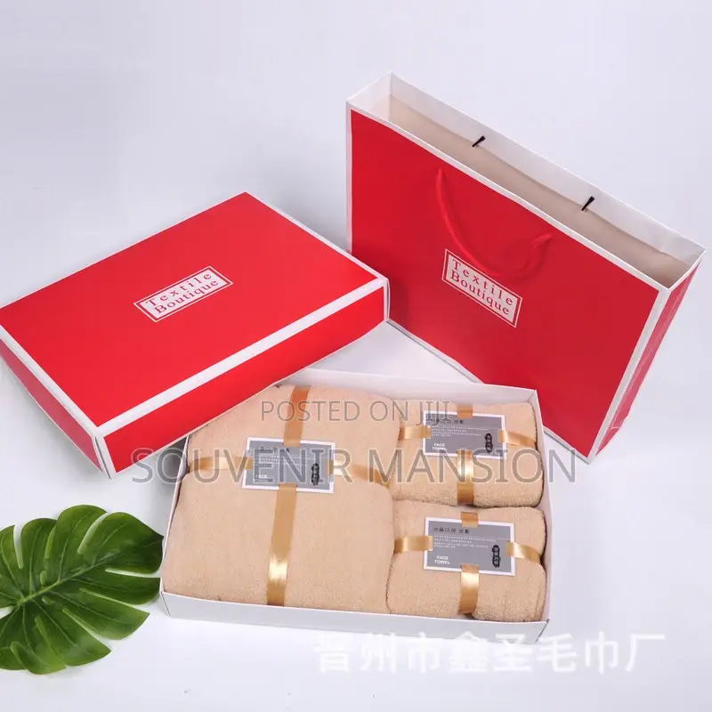 3 in 1 Luxury Gift Pack Towel ( Moq 40pcs )