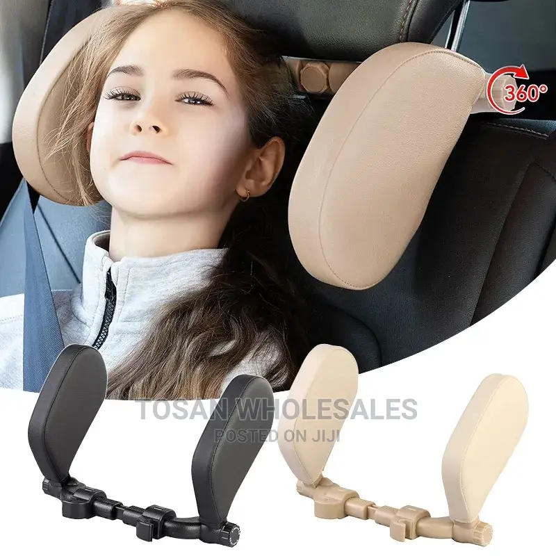 Adjustable Leather Car Seat Head Neck Support