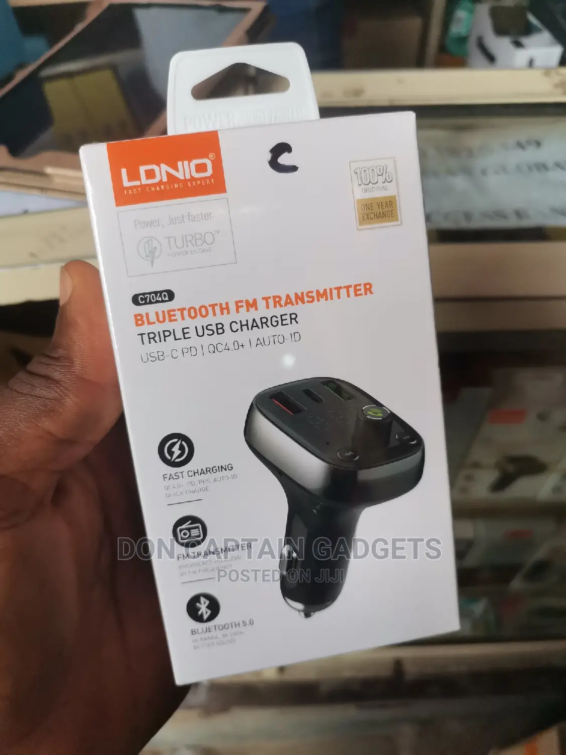 Ldnio Car Wireless Mp3 With Type-C Quick Charger