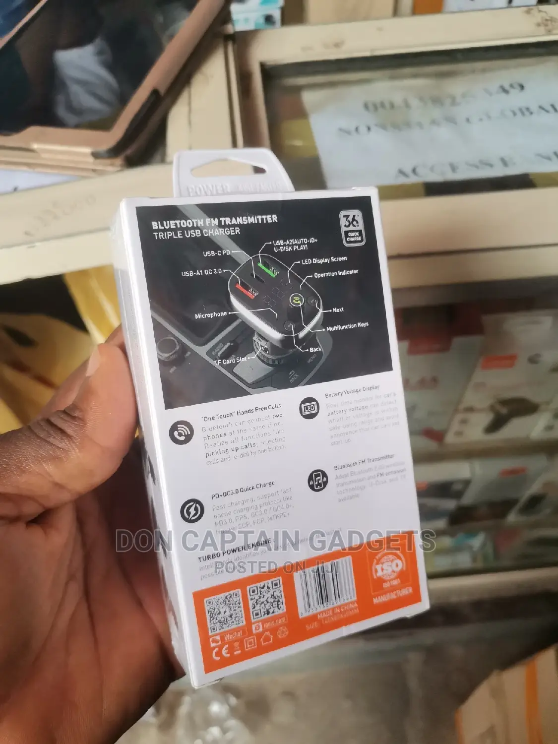 Bluetooth Car Mp3 and Typec Quick Charger C704q